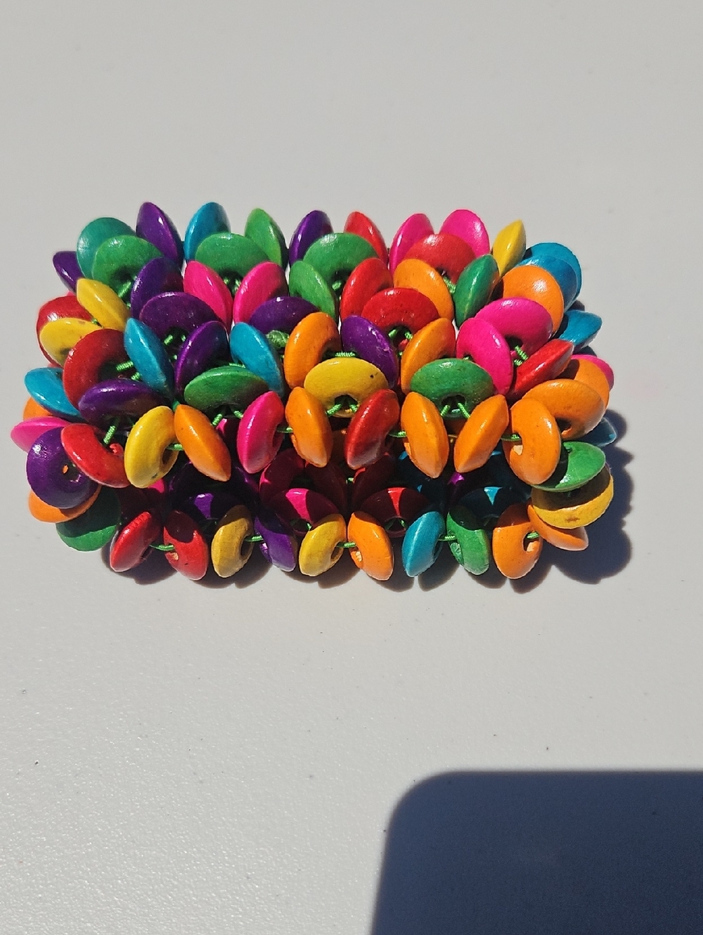 Colorful Beaded Cluster Hair Clip - Multicolor - Picture 1 of 1